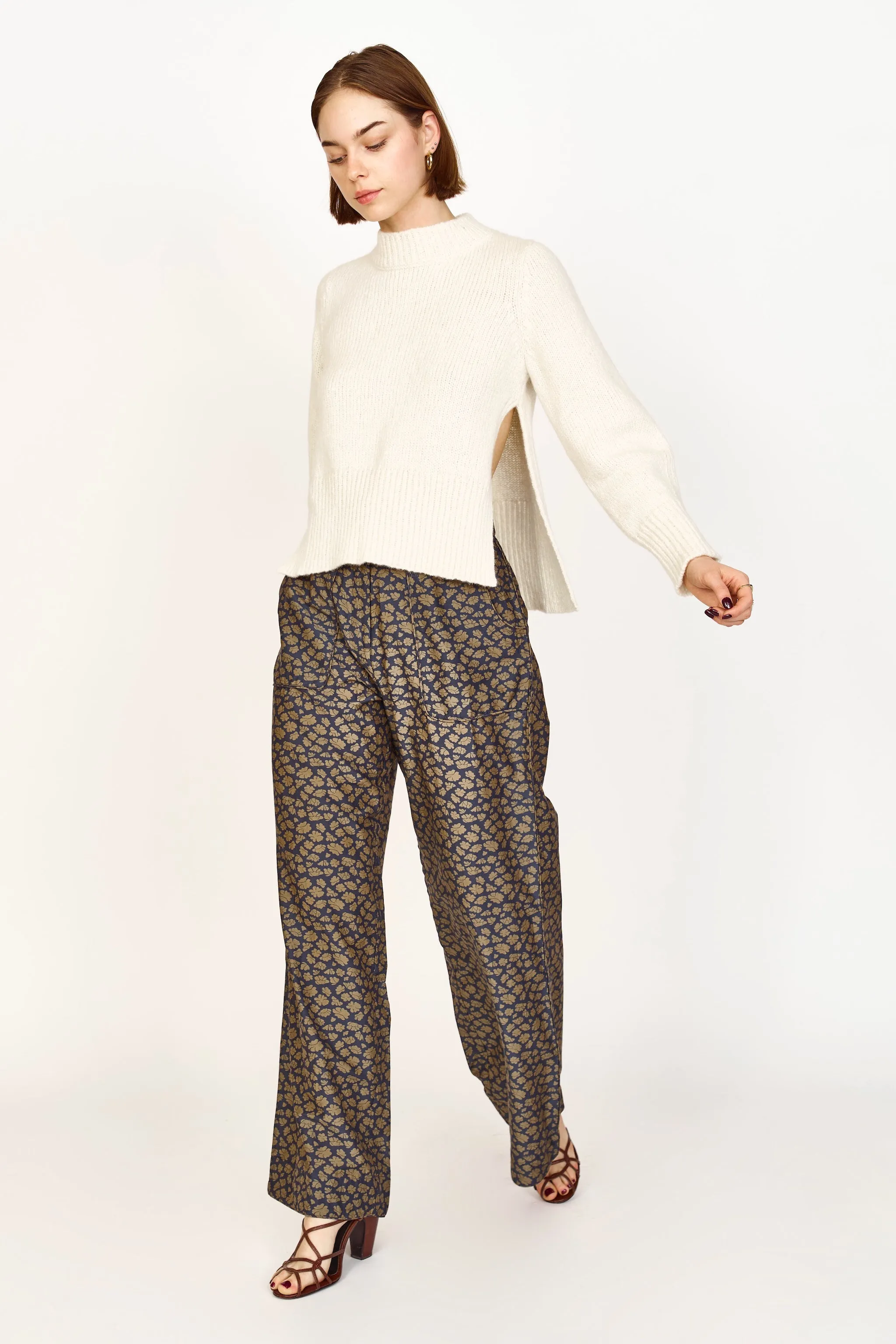 Aspen Open Side Pullover in Ivory sold by Mirth