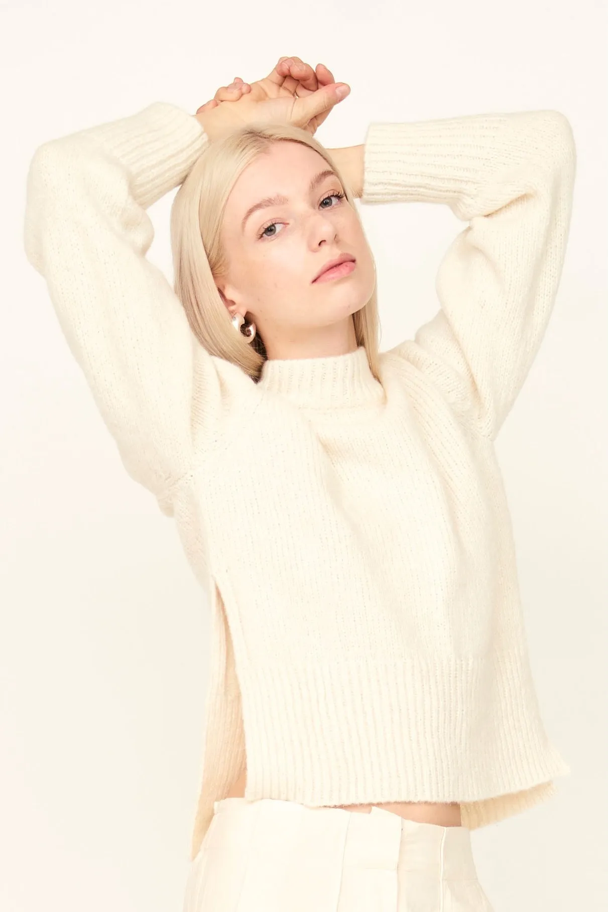 Aspen Open Side Pullover in Ivory sold by Mirth product image thumbnail 2