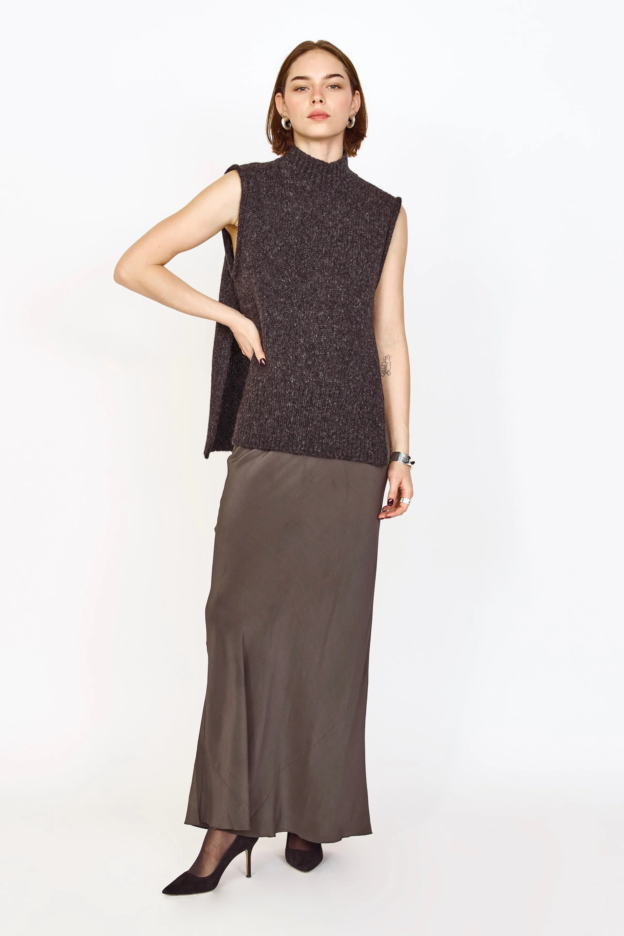 Aspen Sweater Vest in Charcoal sold by Mirth product image thumbnail 3