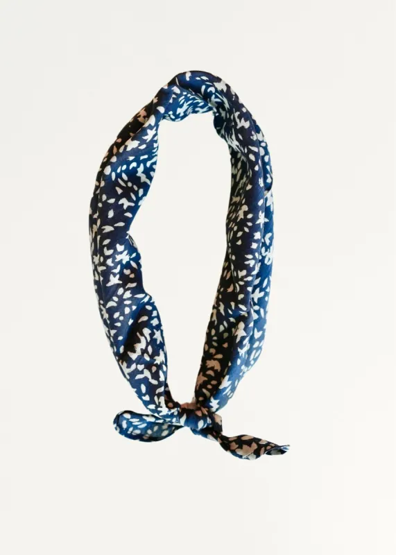 Bandana in Navy Field Flower sold by Mirth