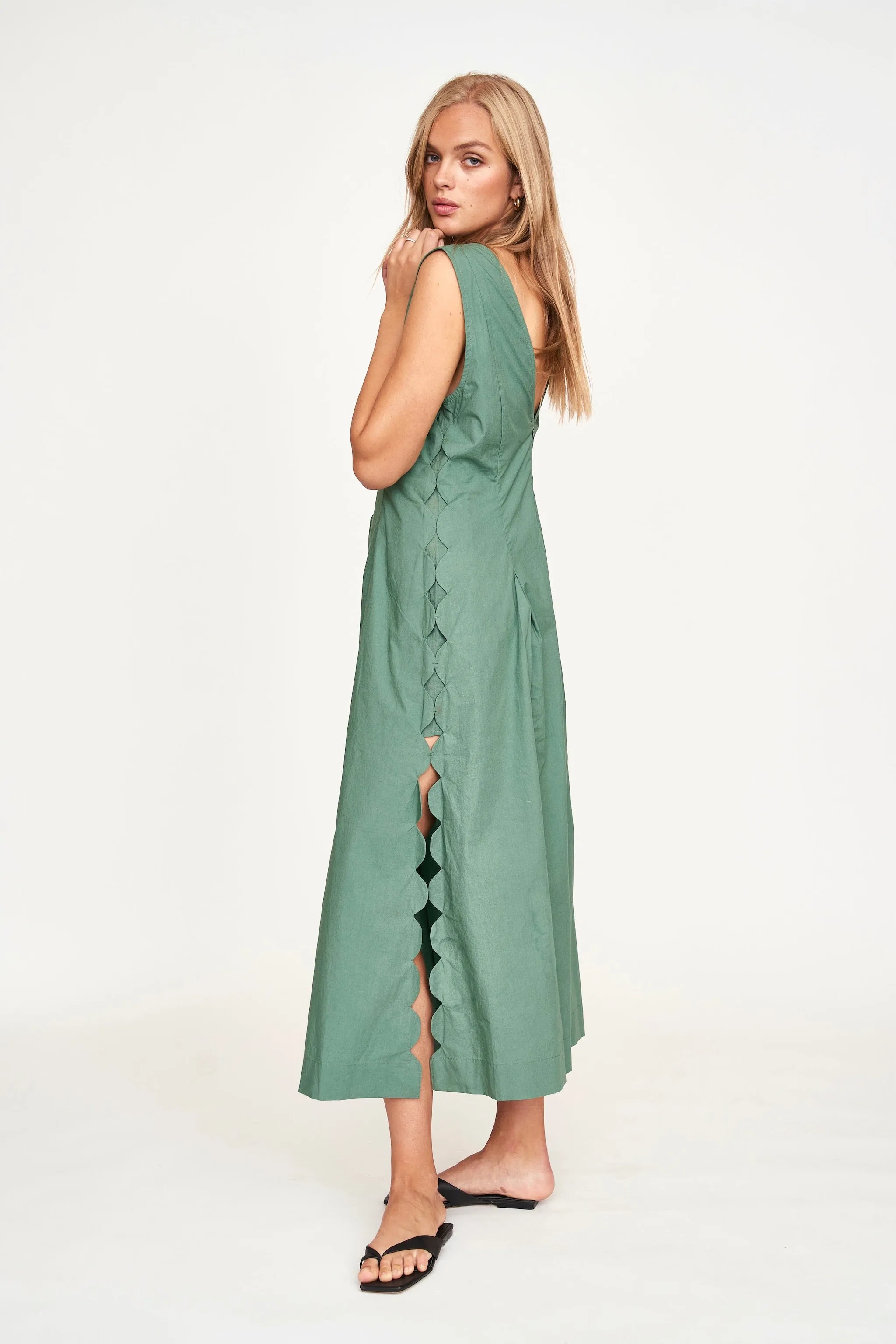 Barcelona Dress in Laurel sold by Mirth product image thumbnail 4