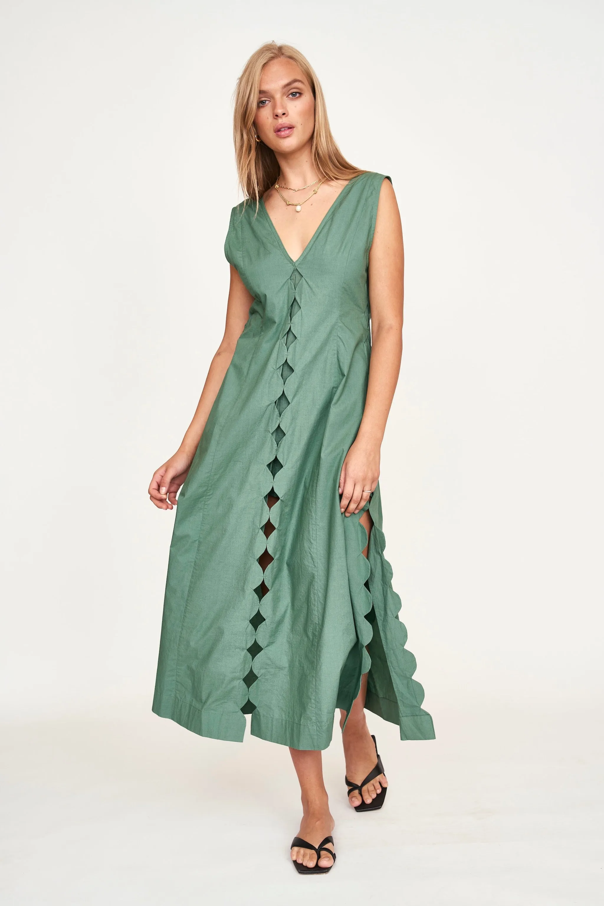 Barcelona Dress in Laurel sold by Mirth