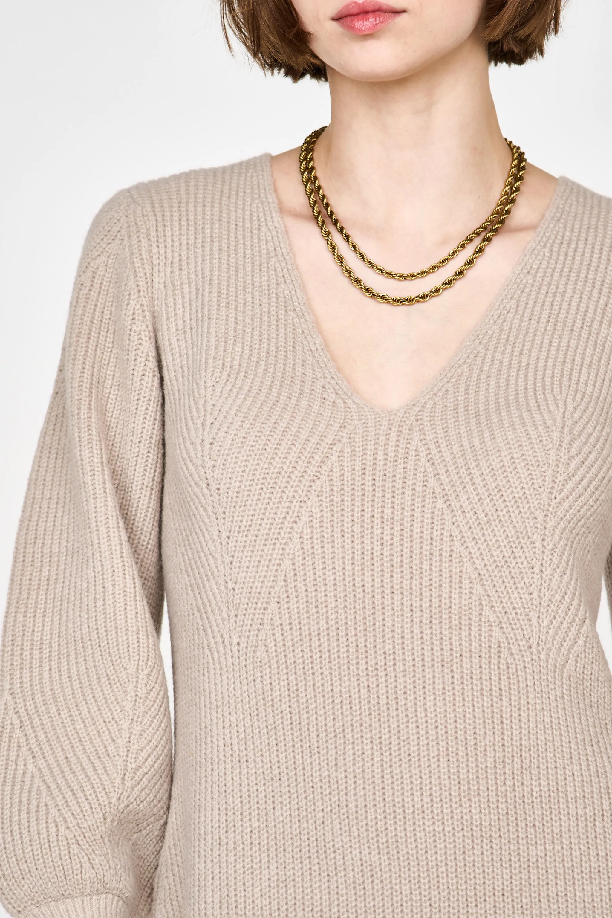 Bellagio Knit Dress in Taupe sold by Mirth product image thumbnail 2