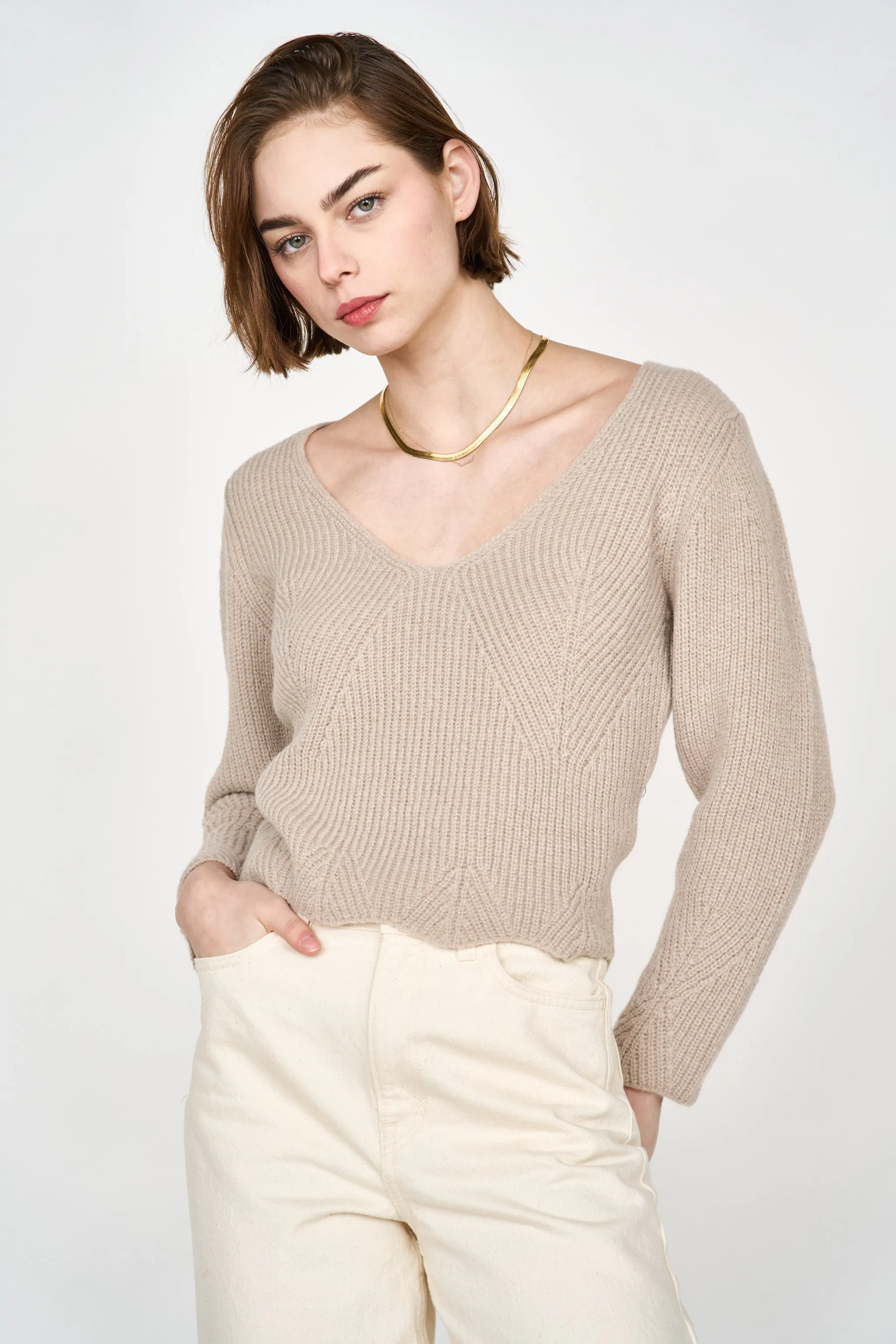 Bellagio Sweater in Taupe sold by Mirth product image thumbnail 2