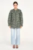 Bergen Jacket in Olive Parquet sold by Mirth