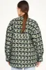 Bergen Jacket in Olive Parquet sold by Mirth