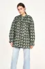 Bergen Jacket in Olive Parquet sold by Mirth