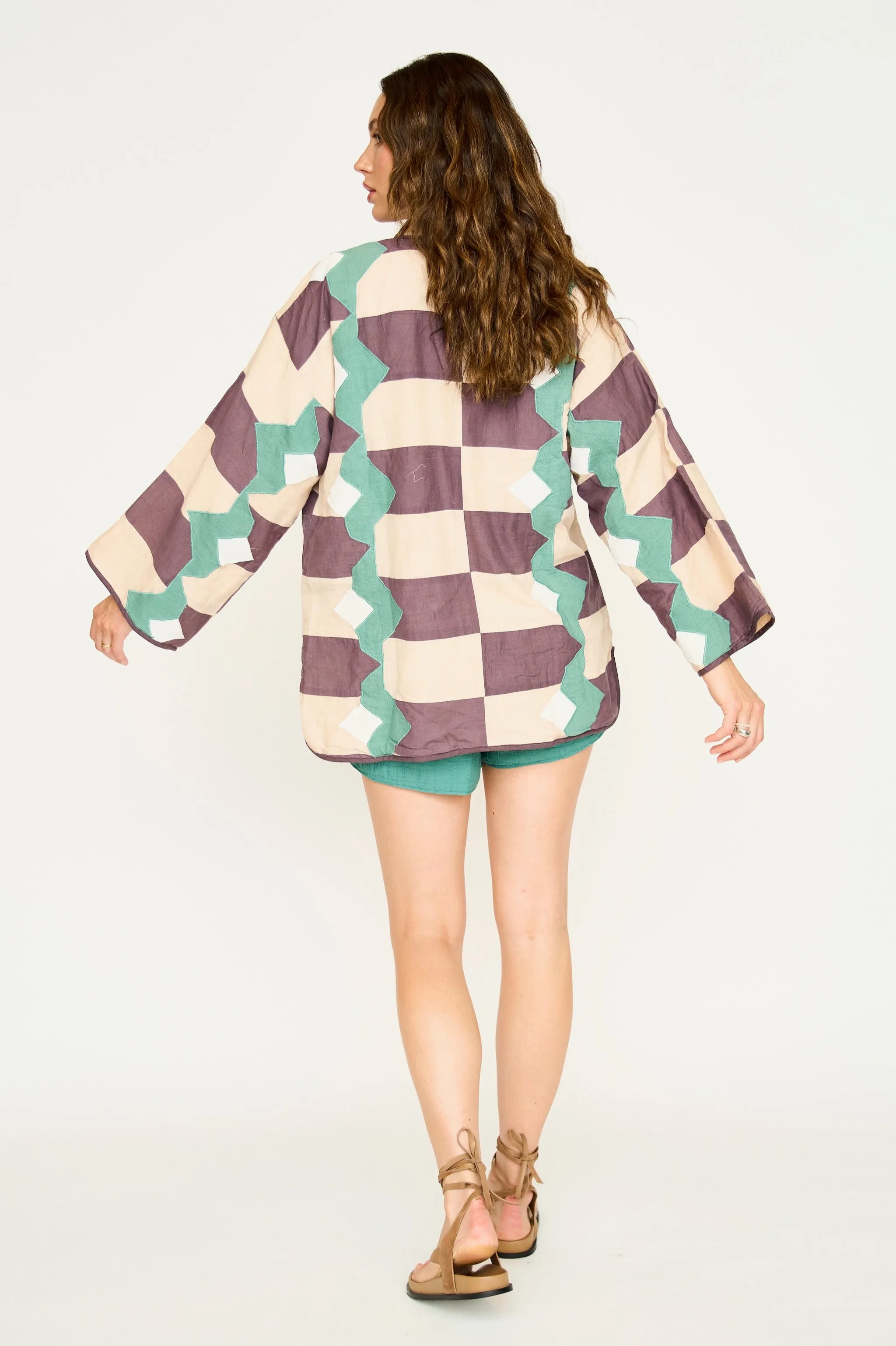 Bergen Jacket in Plum Origami sold by Mirth product image thumbnail 4