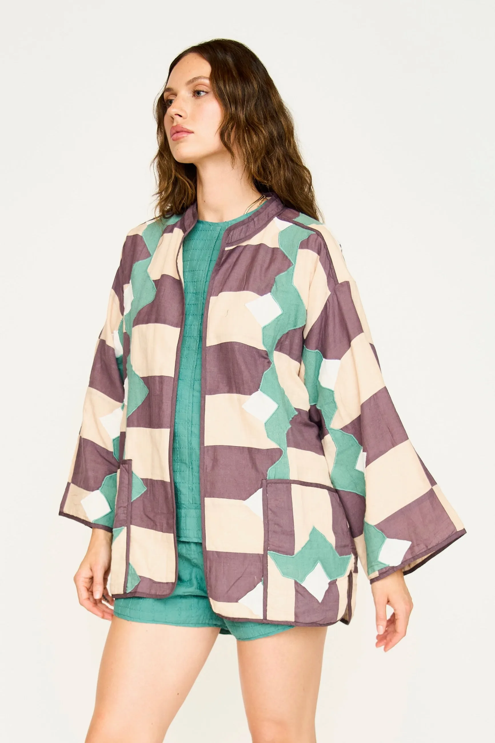 Bergen Jacket in Plum Origami sold by Mirth product image thumbnail 2