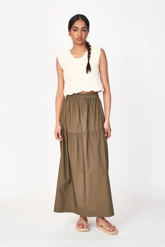 Brighton Skirt in Branch sold by Mirth