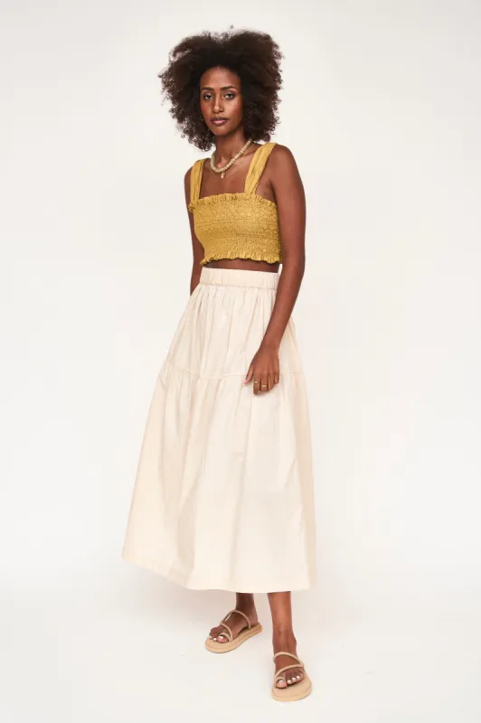 Brighton Skirt in Parchment sold by Mirth