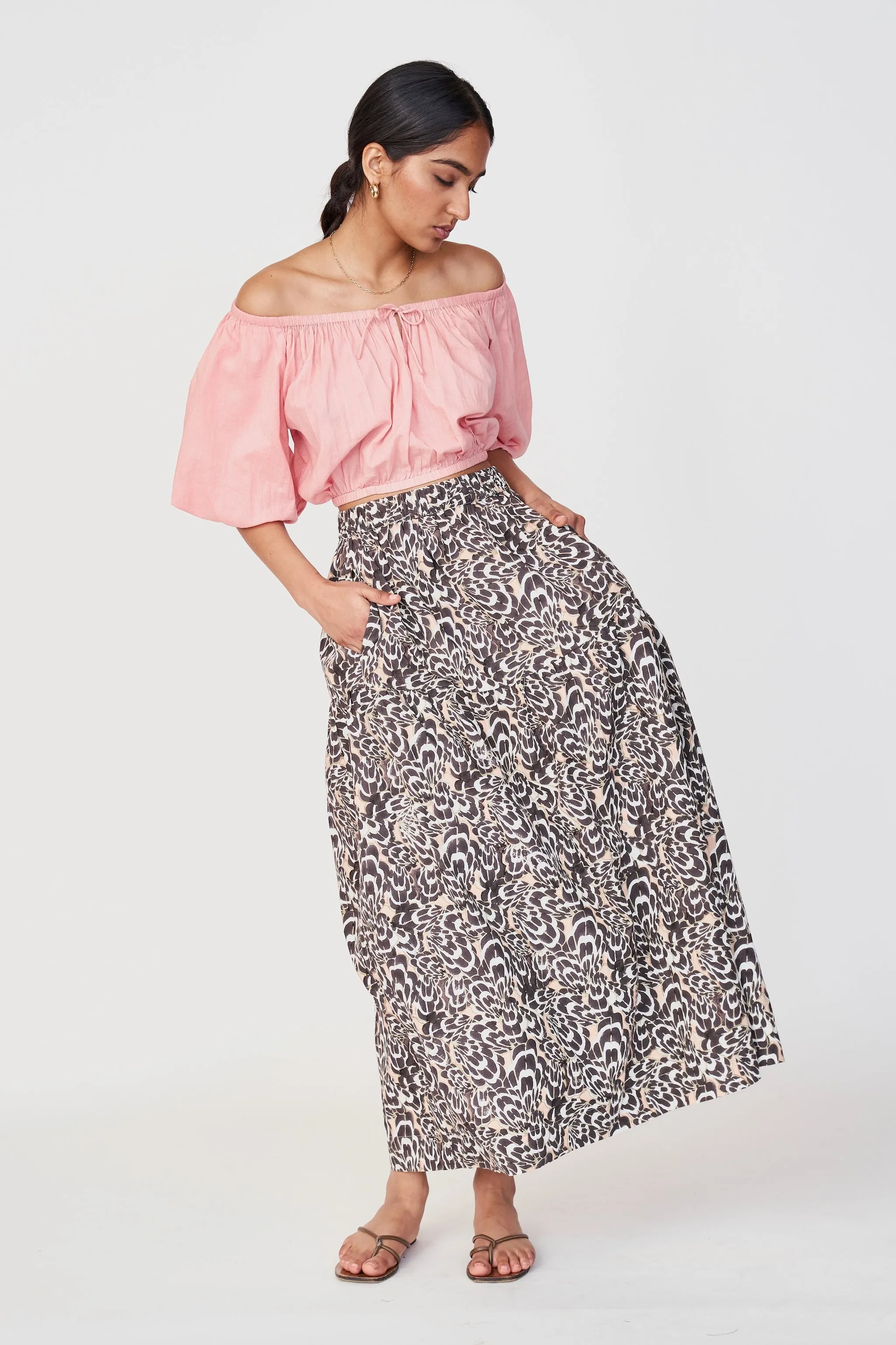 Brighton Skirt in Sandy Shell sold by Mirth product image thumbnail 2