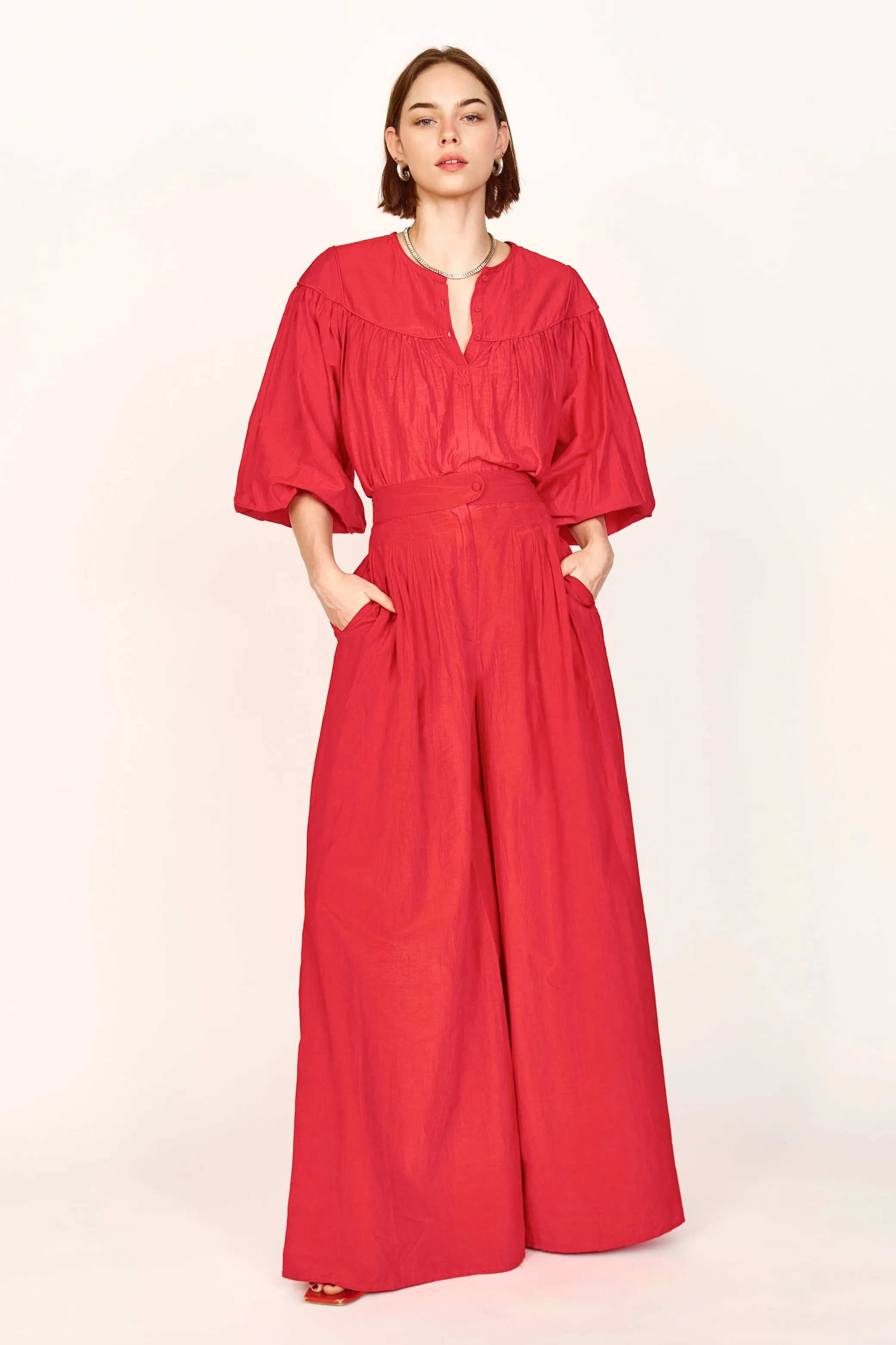 Calistoga Pant in Red sold by Mirth product image thumbnail 4