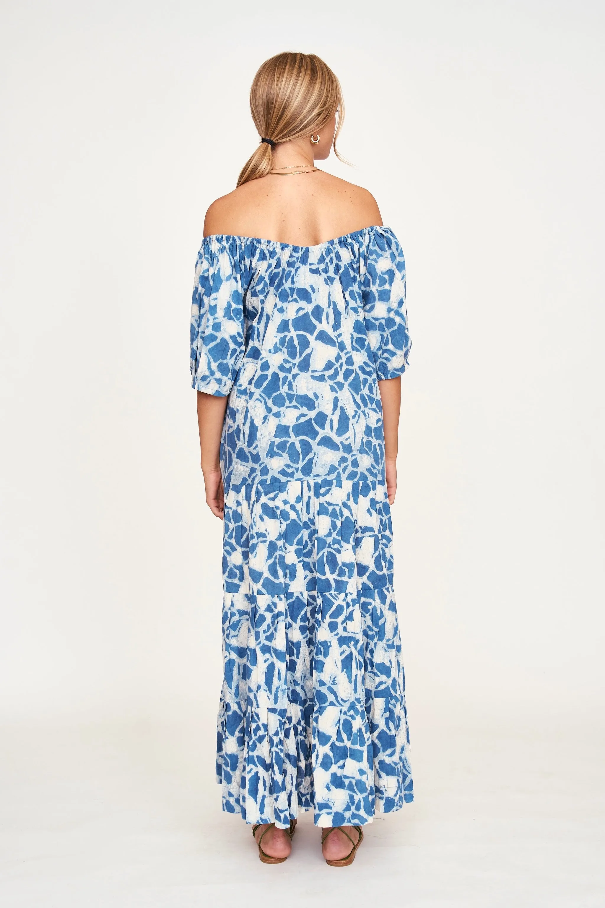 Capri Dress in Indigo Crackle sold by Mirth product image thumbnail 5