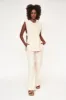 Carmel Open Side Knit Vest in Snow sold by Mirth