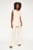 Carmel Open Side Knit Vest in Snow sold by Mirth