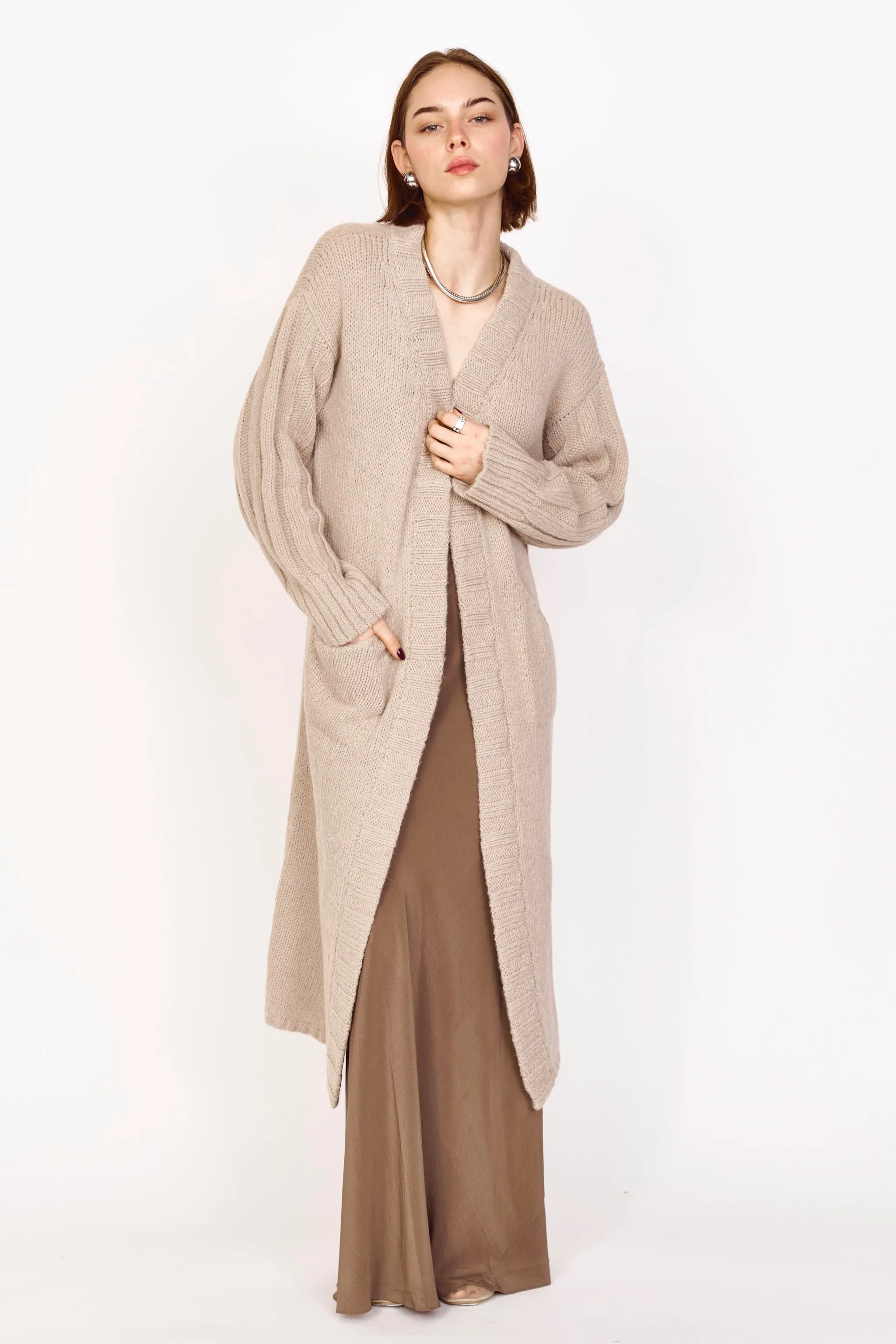 Cotswolds Blanket Cardigan in Camel sold by Mirth product image thumbnail 4