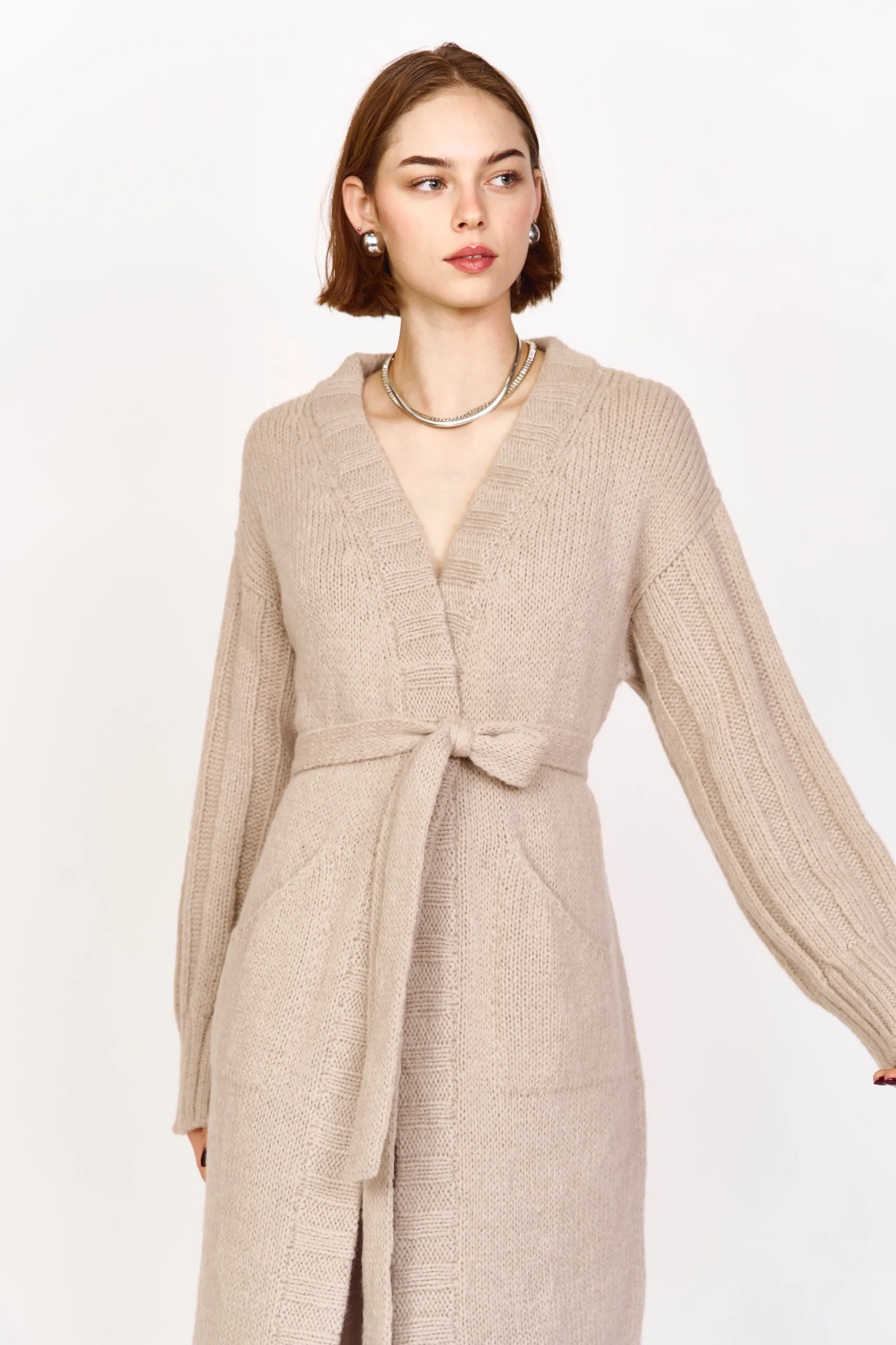 Cotswolds Blanket Cardigan in Camel sold by Mirth product image thumbnail 3