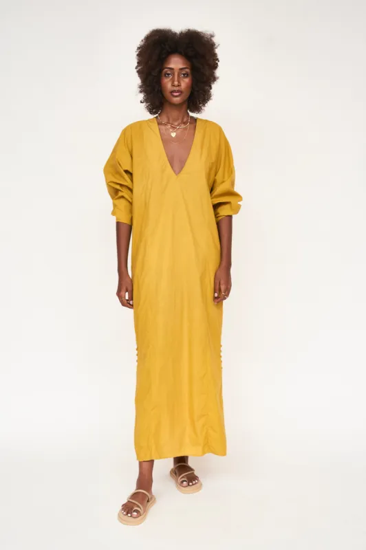 Curacao Caftan in Gilded sold by Mirth