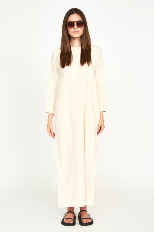 Curacao Canvas Dress in Bone sold by Mirth