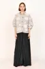 Cusco Waterlily Cardigan in Dove Grey/Ivory sold by Mirth