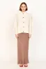 Cusco Waterlily Cardigan in Ivory sold by Mirth