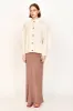 Cusco Waterlily Cardigan in Ivory sold by Mirth