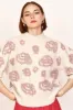 Cusco Waterlily Pullover in Ivory/Fawn sold by Mirth