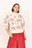 Cusco Waterlily Pullover in Ivory/Fawn sold by Mirth
