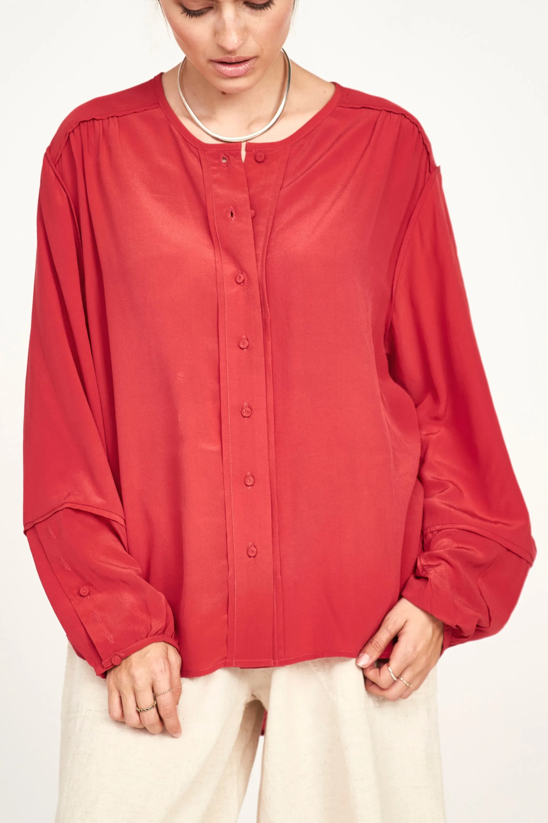 Dakota Blouse in Red sold by Mirth product image thumbnail 2