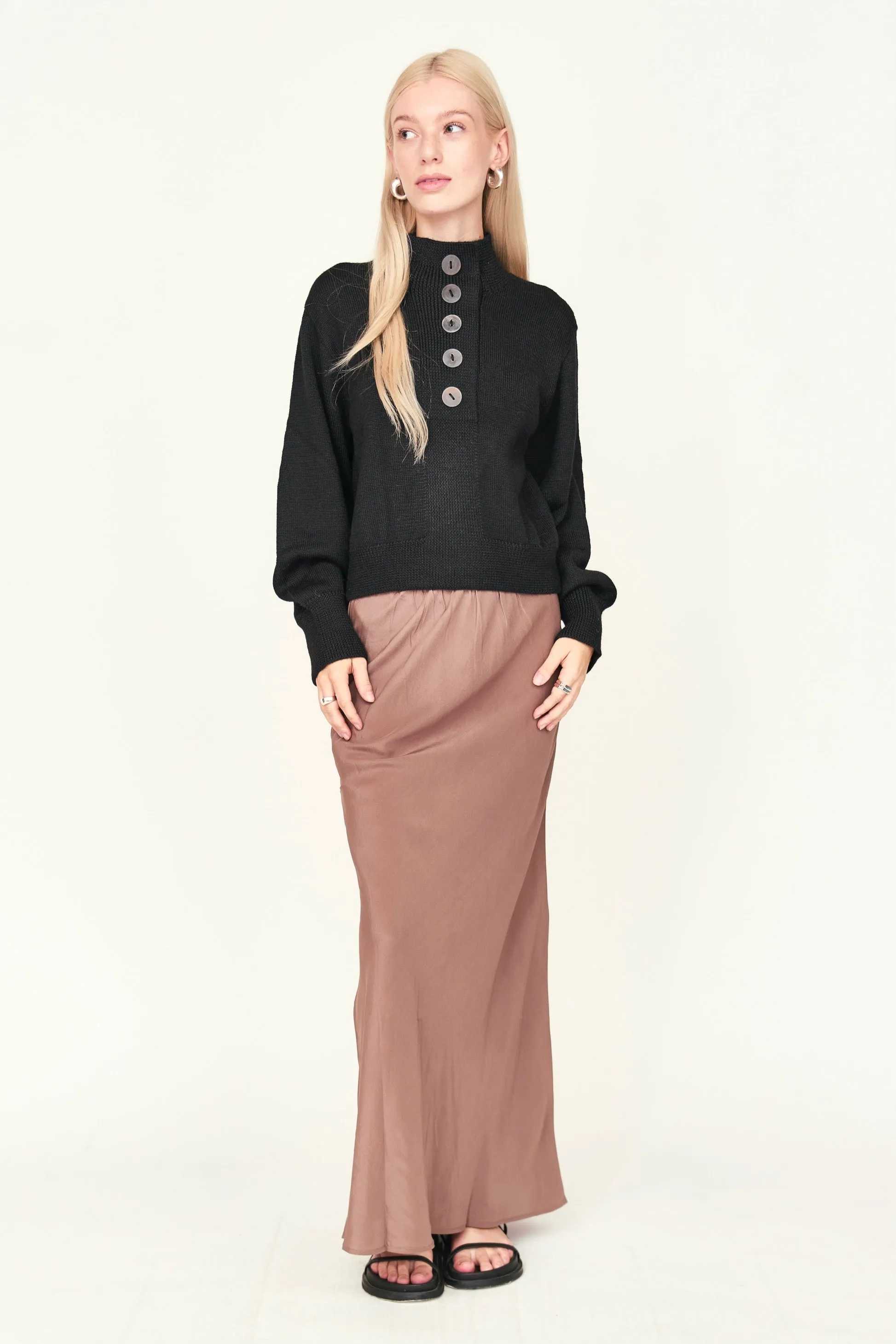 Ghent Sweater in Black sold by Mirth