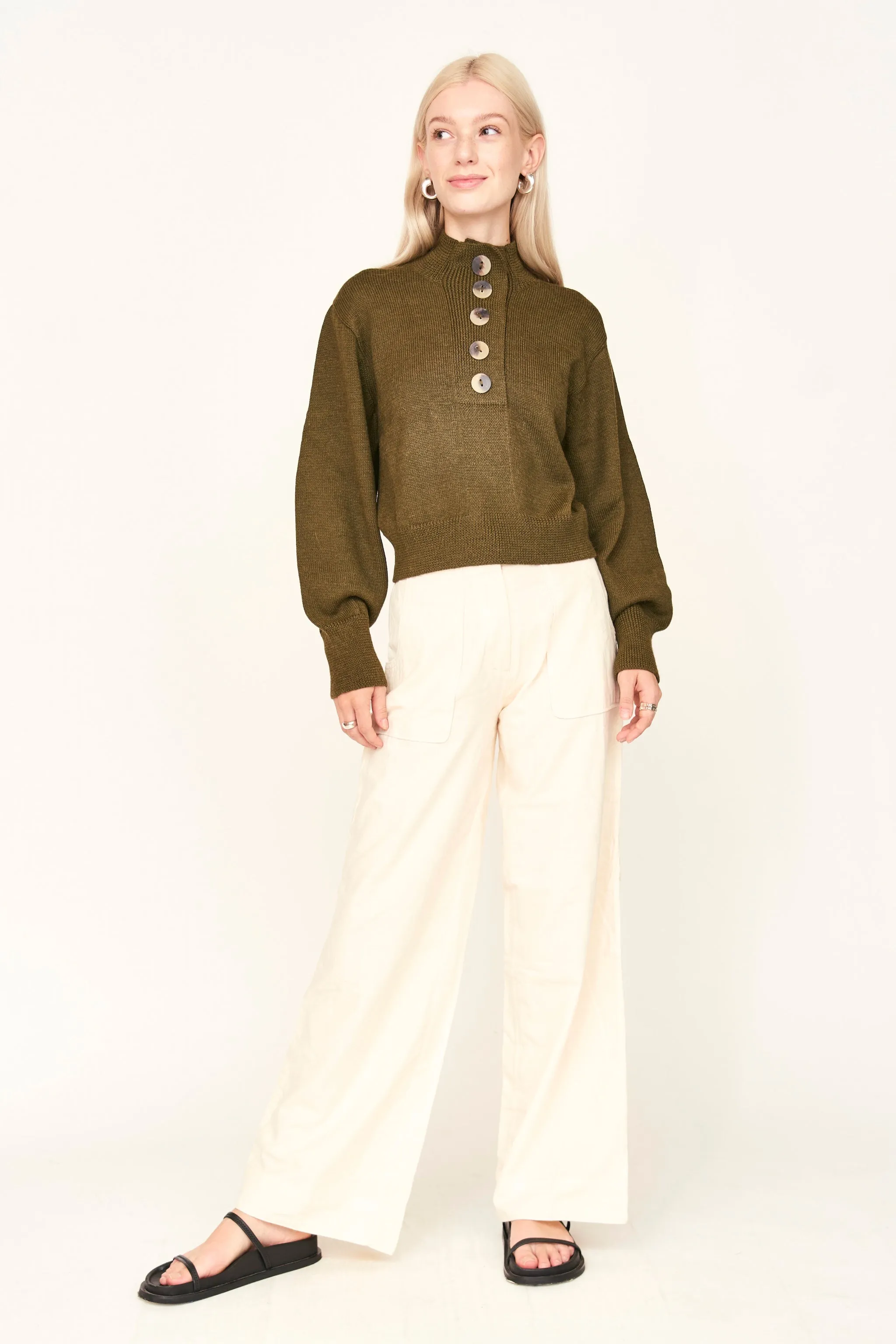 Ghent Sweater in Moss sold by Mirth product image thumbnail 4