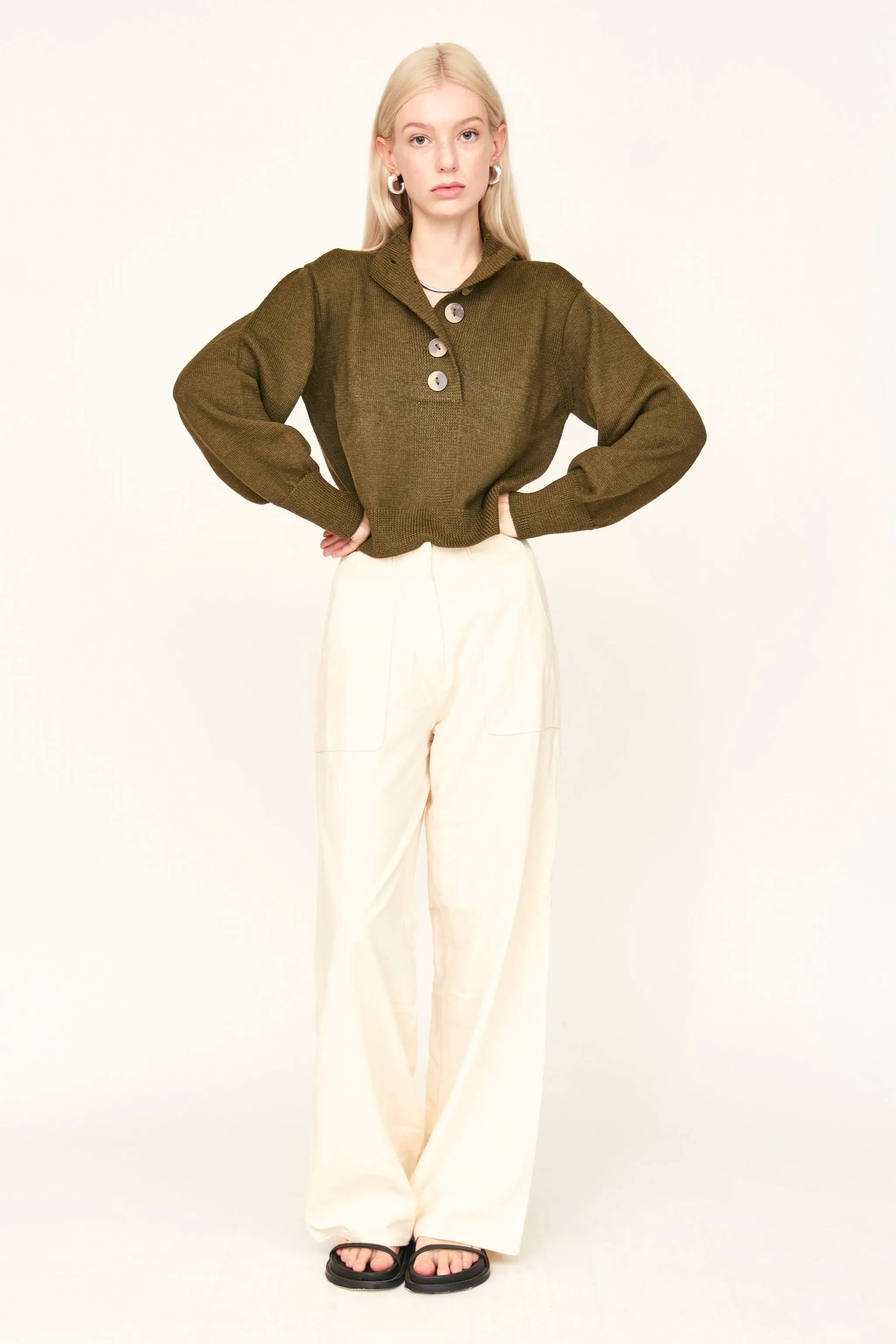 Ghent Sweater in Moss sold by Mirth product image thumbnail 3