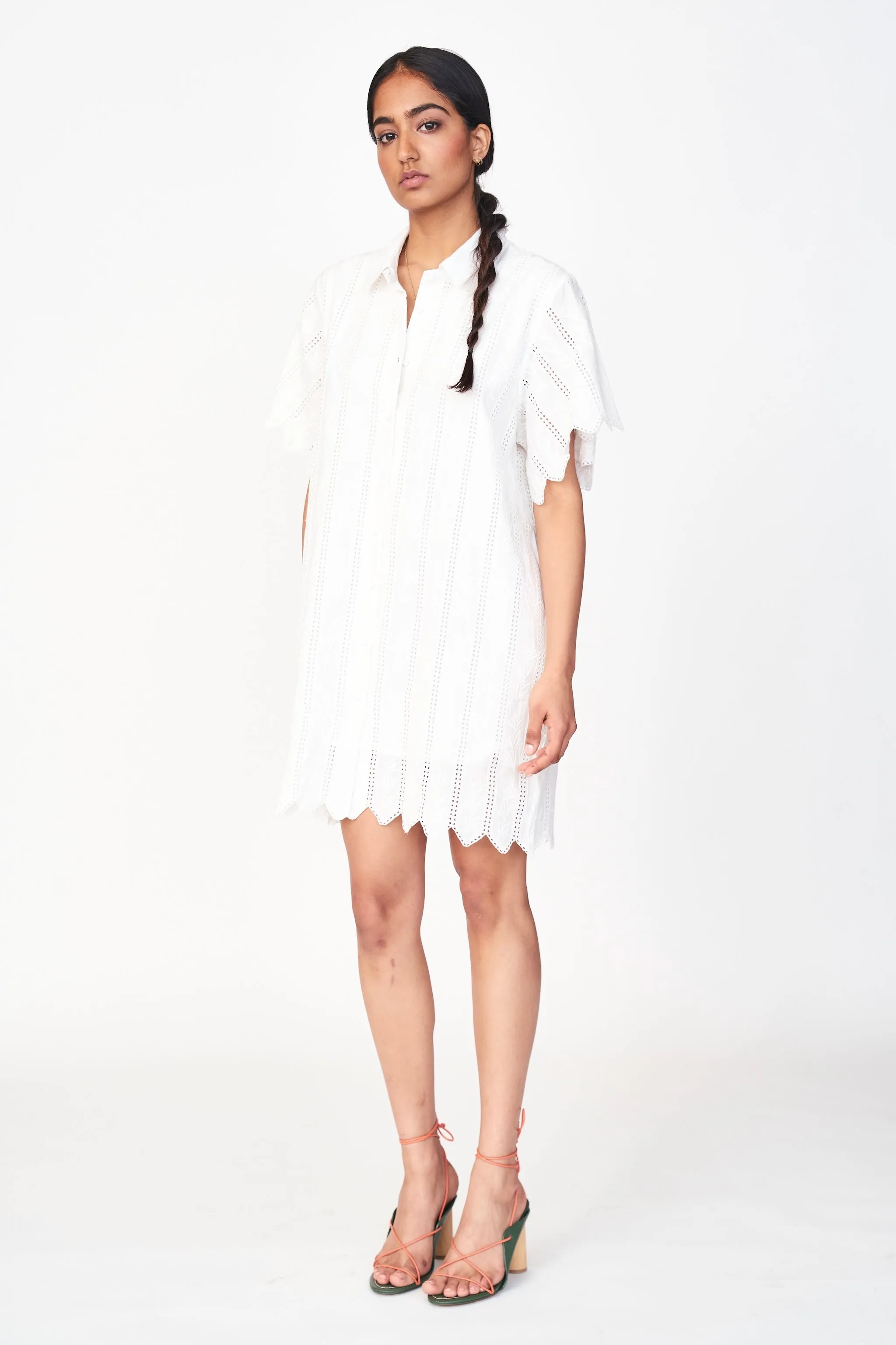 Harbour Dress in White Vine Eyelet sold by Mirth product image thumbnail 4