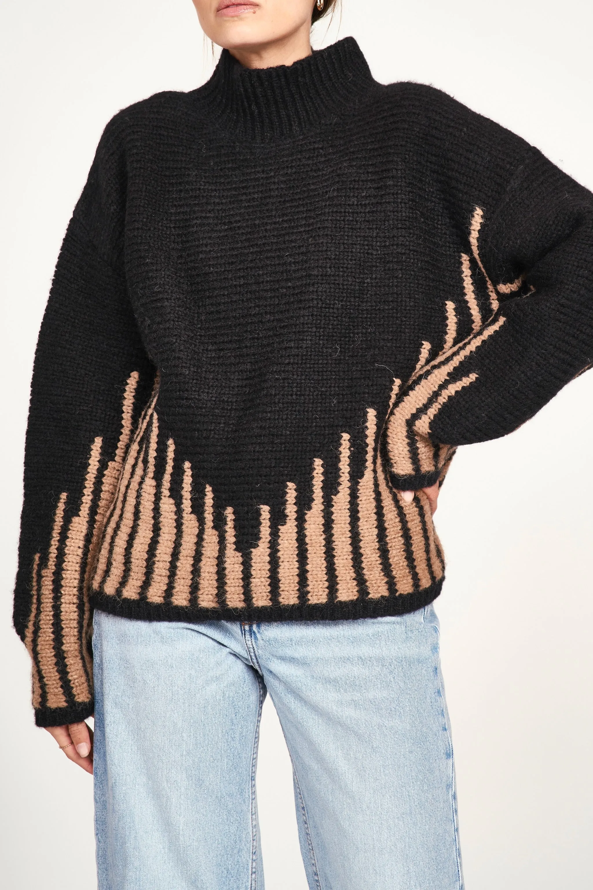 Highland Sweater in Black Ridge sold by Mirth product image thumbnail 2