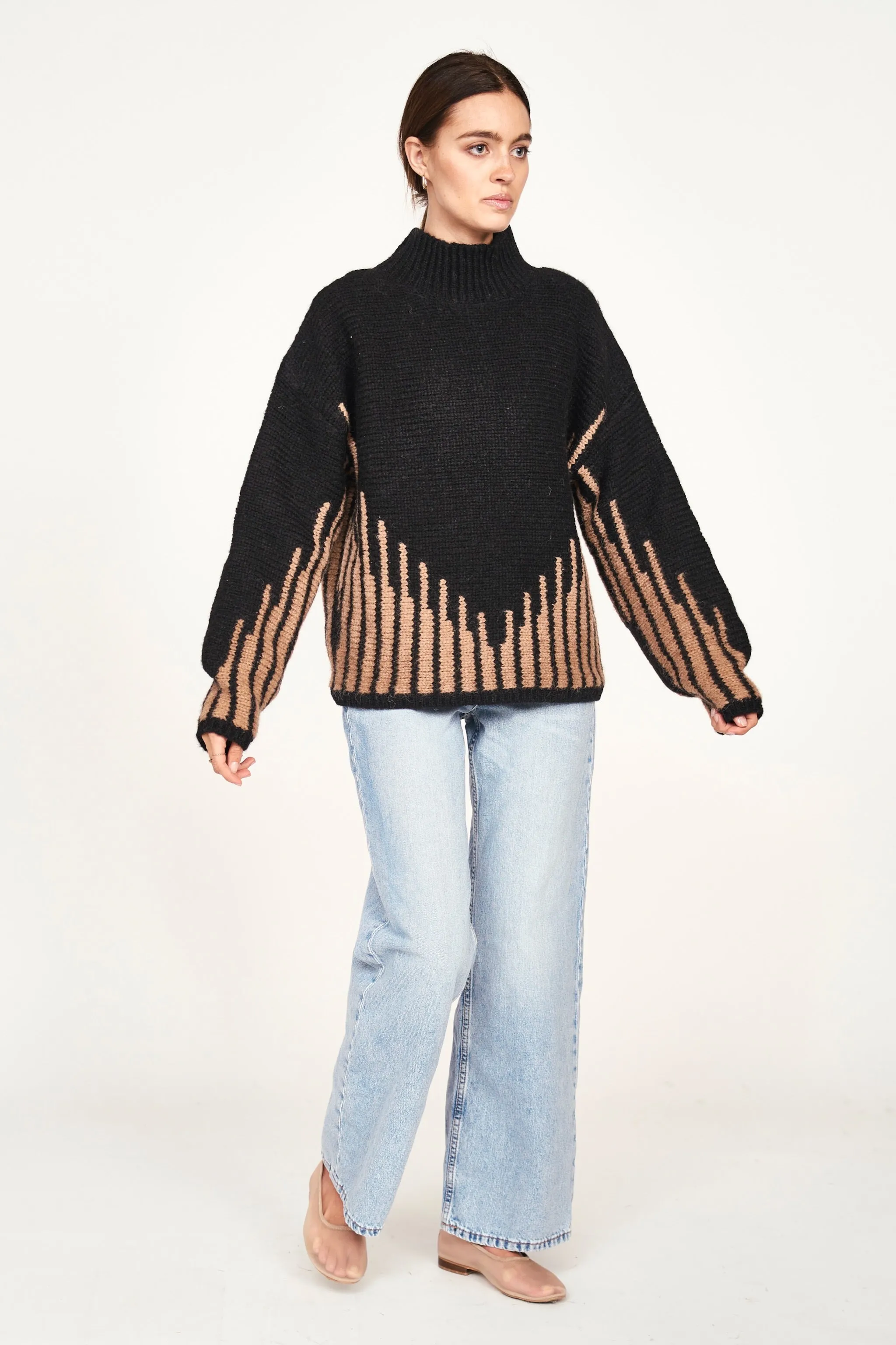 Highland Sweater in Black Ridge sold by Mirth product image thumbnail 3