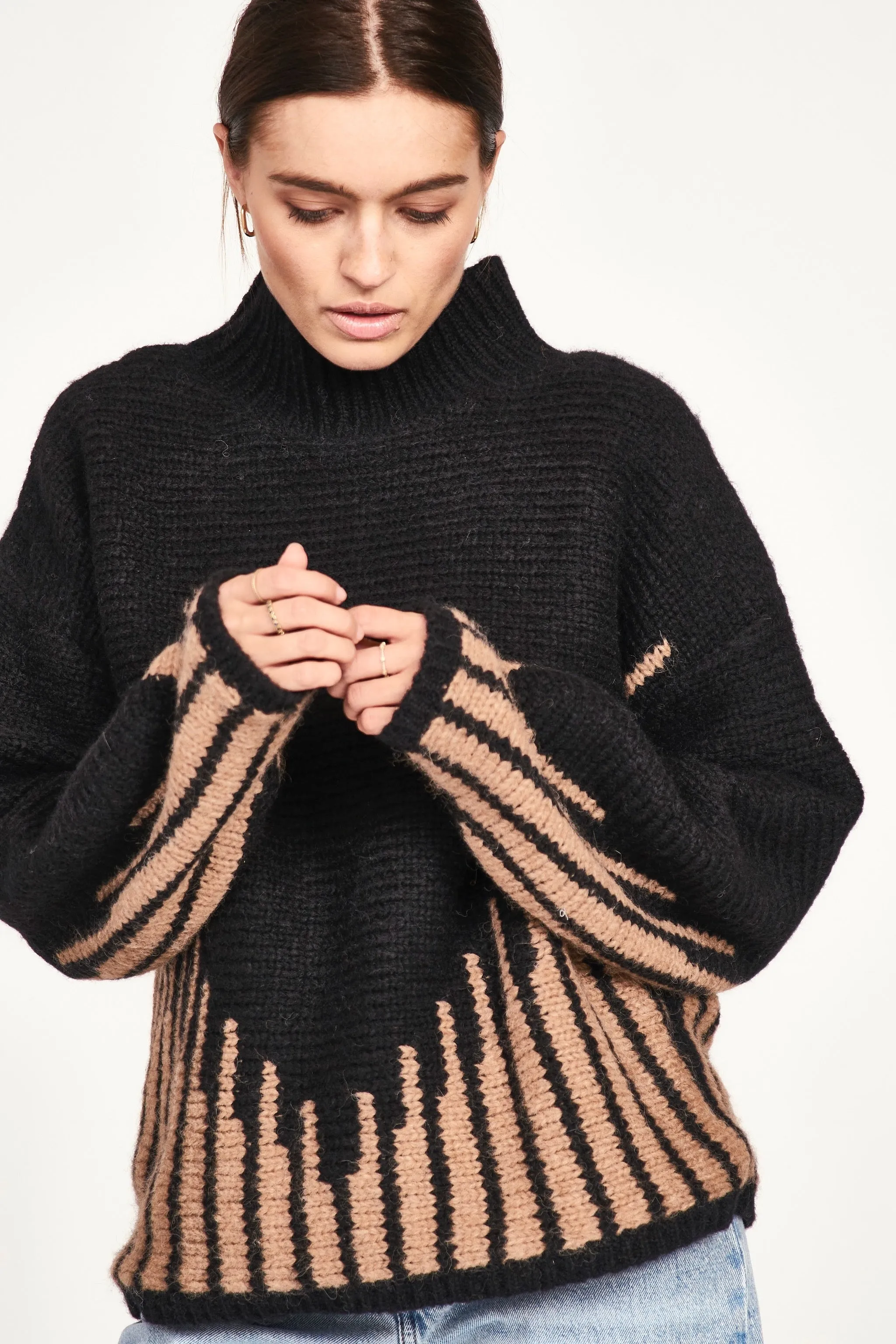 Highland Sweater in Black Ridge sold by Mirth product image thumbnail 4