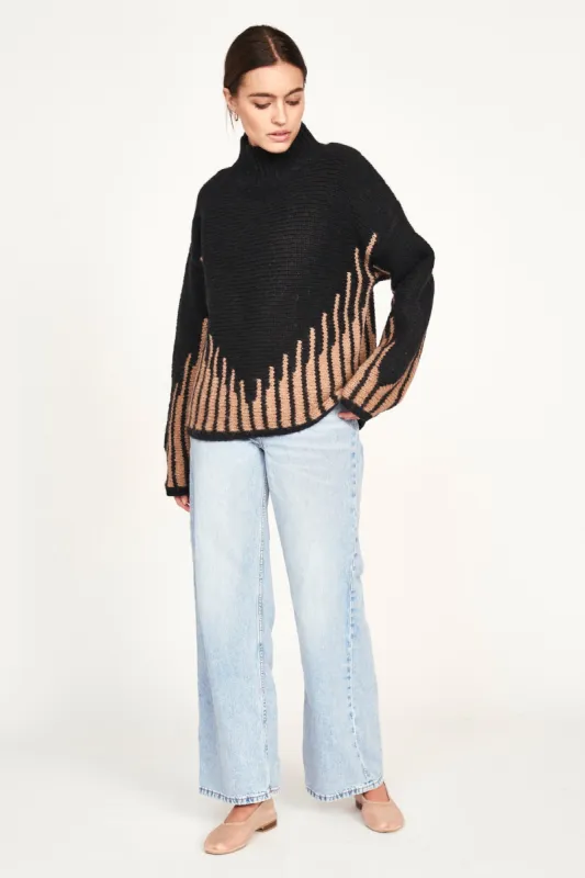Highland Sweater in Black Ridge sold by Mirth