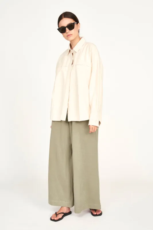 Huron Work Shirt in Bone sold by Mirth