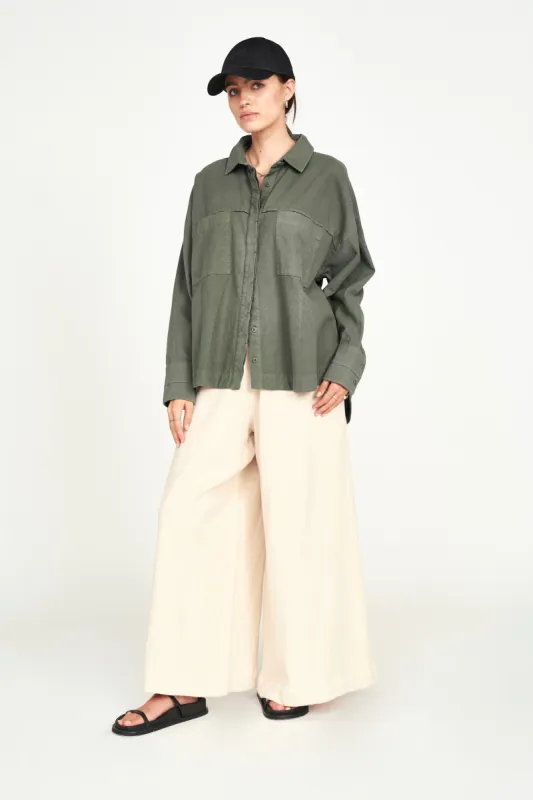 Huron Work Shirt in Turtle sold by Mirth