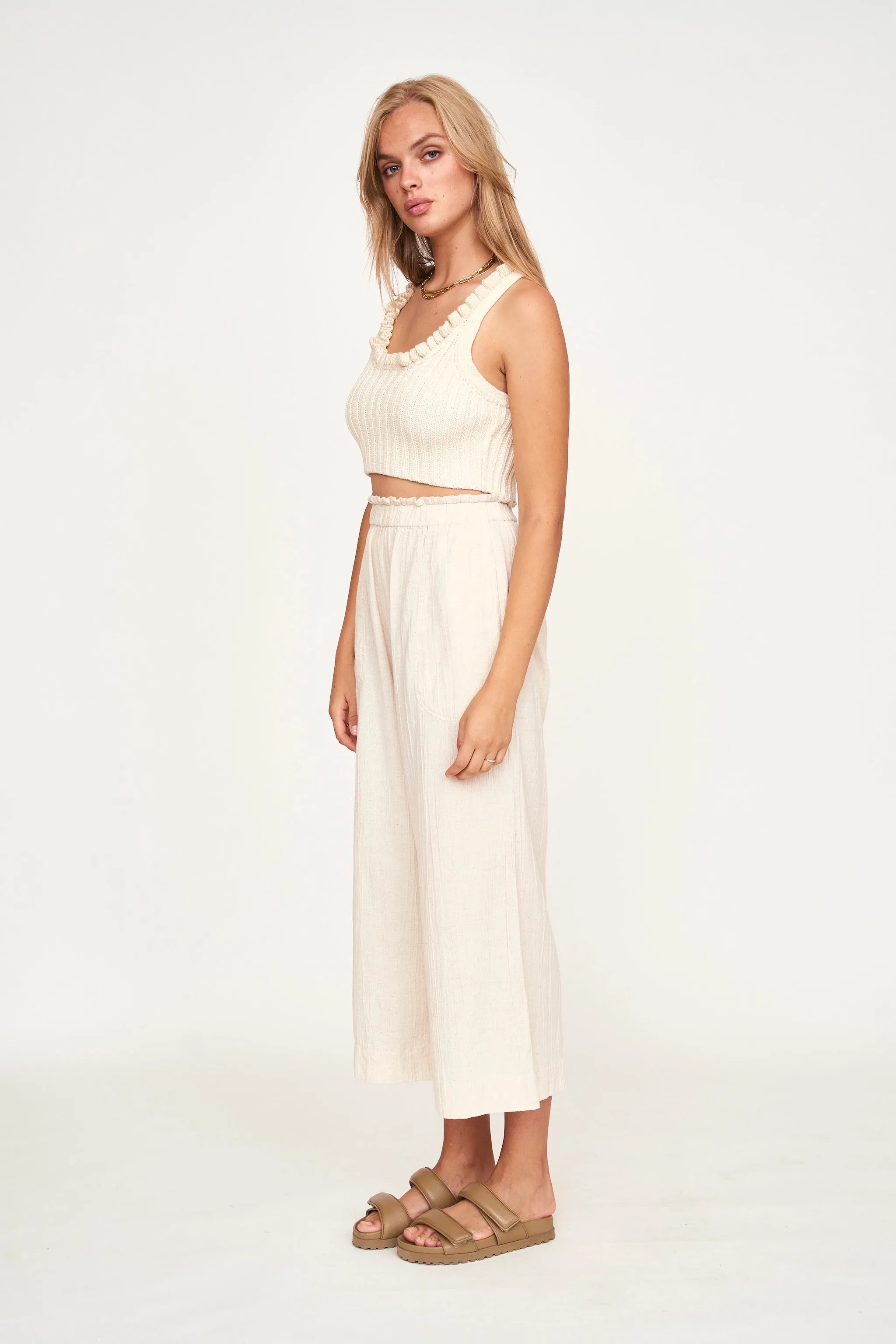 Ischia Knit Top in Cream sold by Mirth product image thumbnail 5