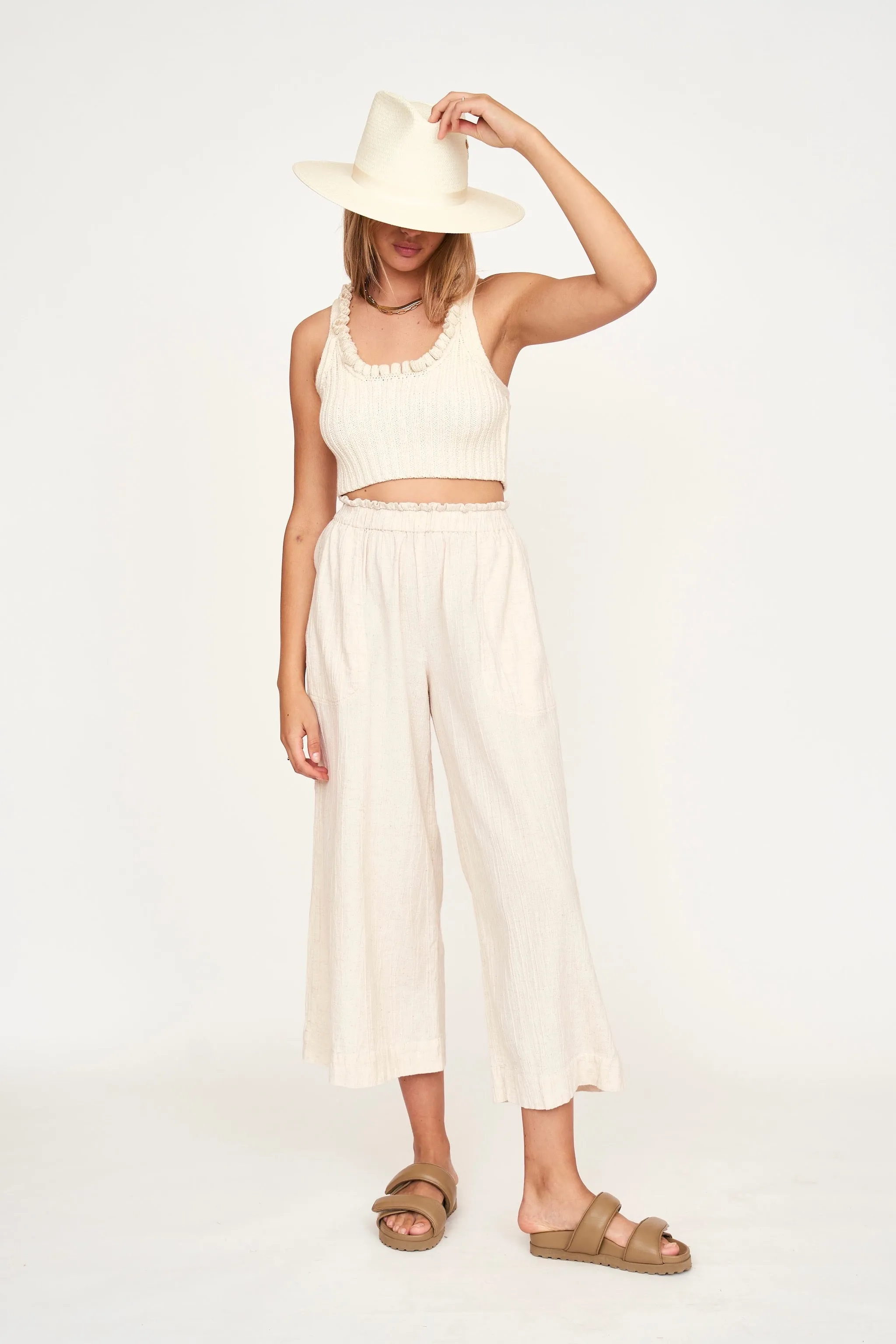 Ischia Knit Top in Cream sold by Mirth product image thumbnail 3