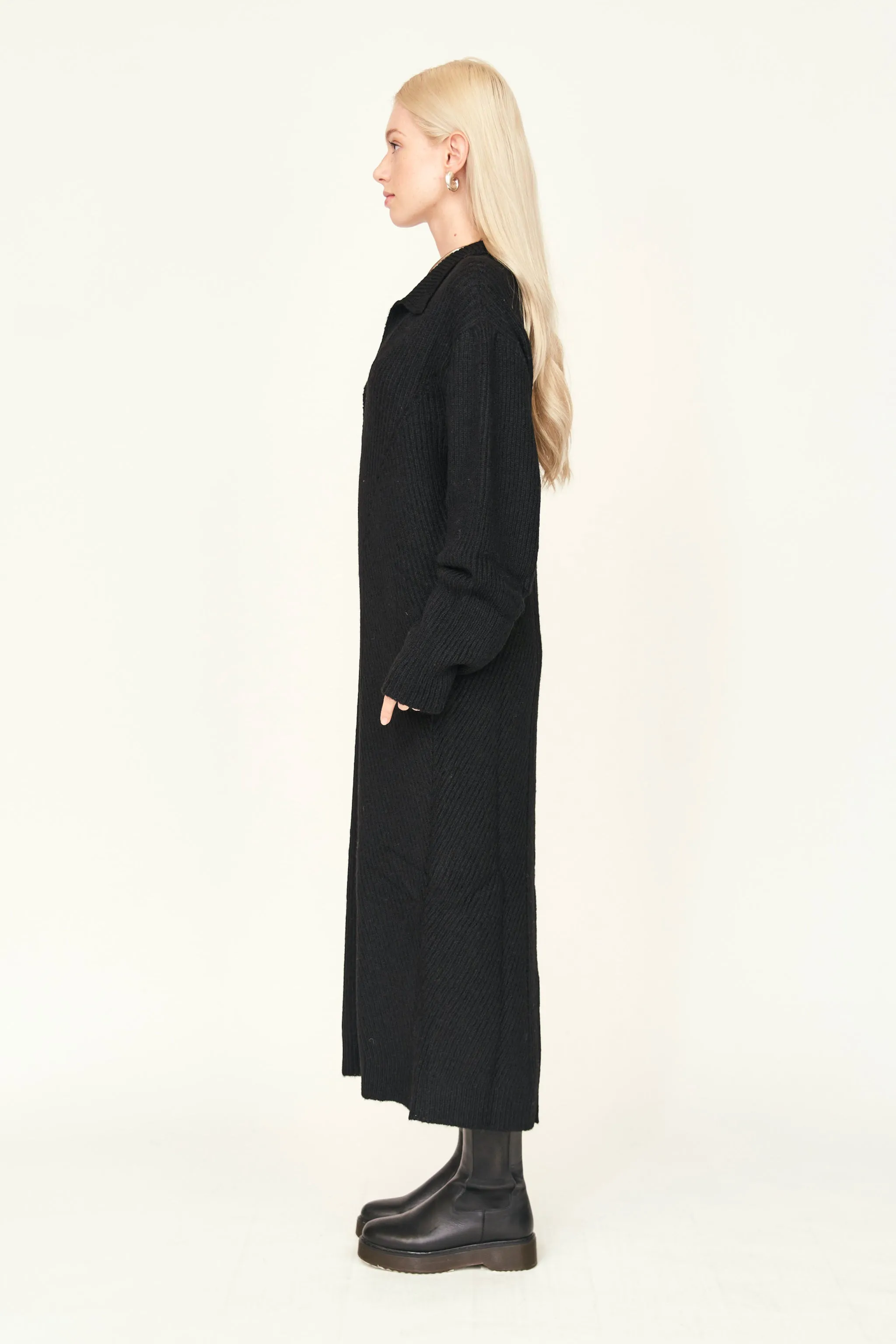 Jackson Sweater Dress in Black sold by Mirth product image thumbnail 3