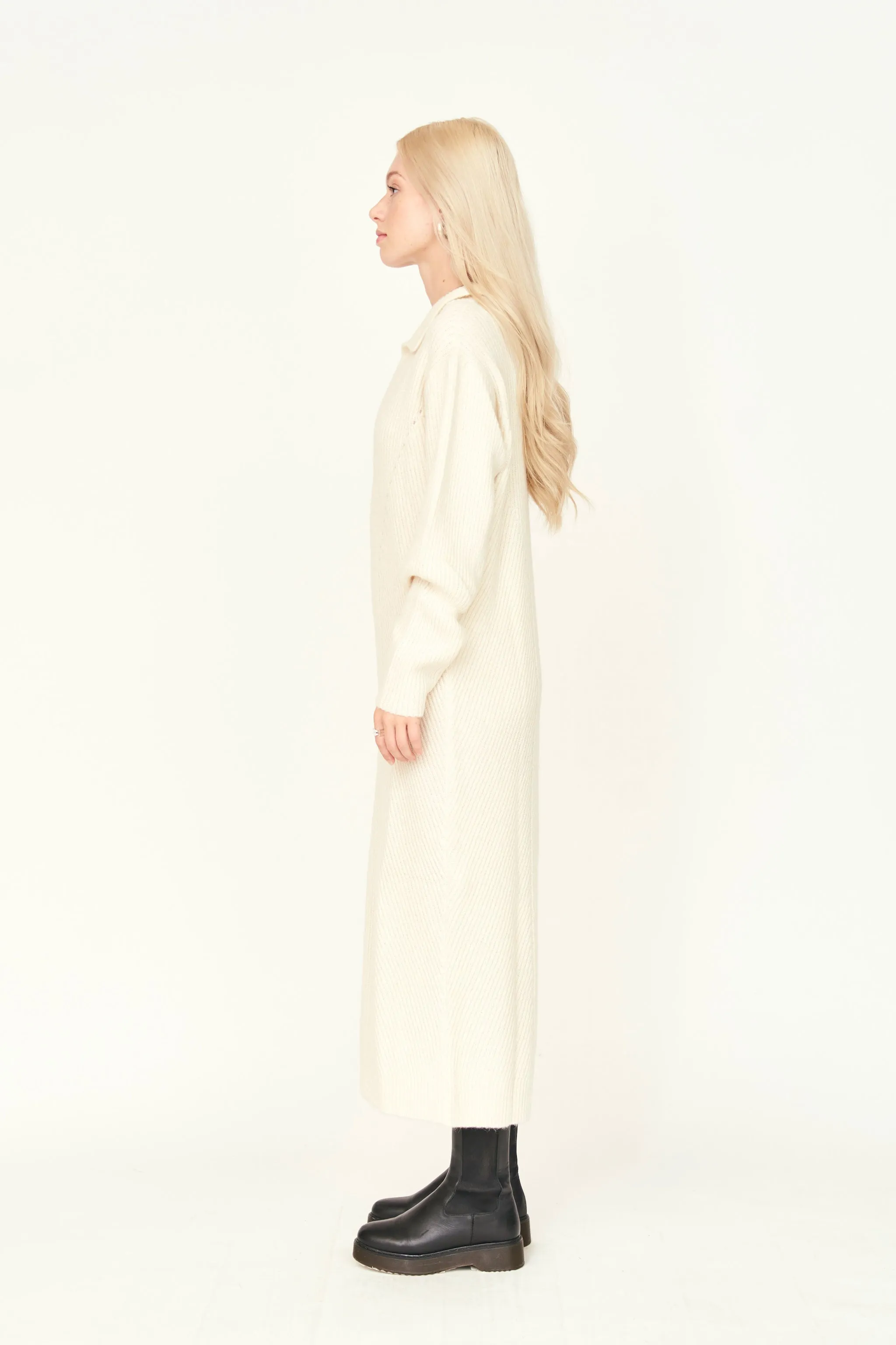 Jackson Sweater Dress in Ivory sold by Mirth product image thumbnail 5