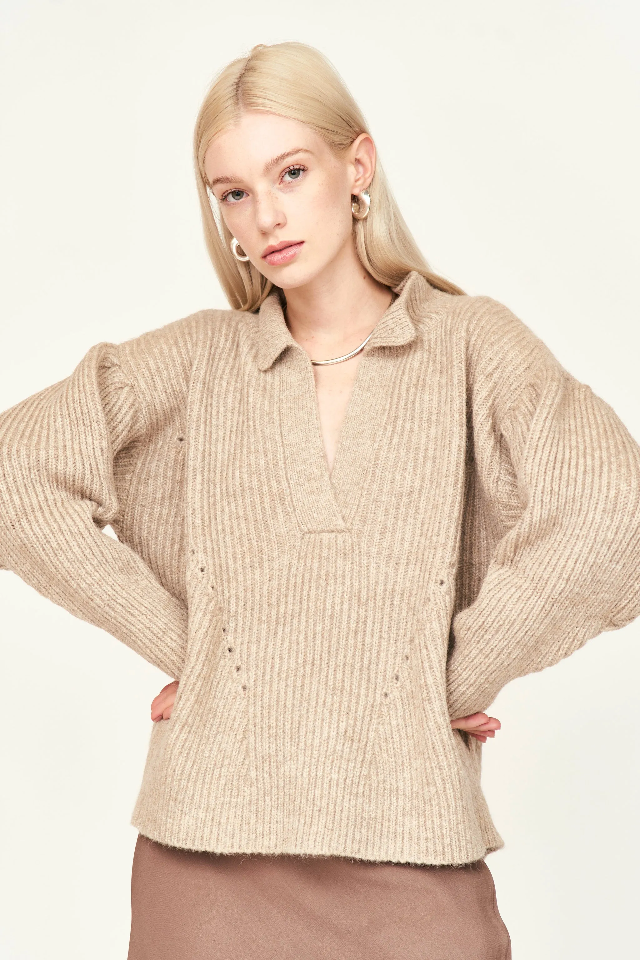 Jackson Sweater in Camel sold by Mirth product image thumbnail 2