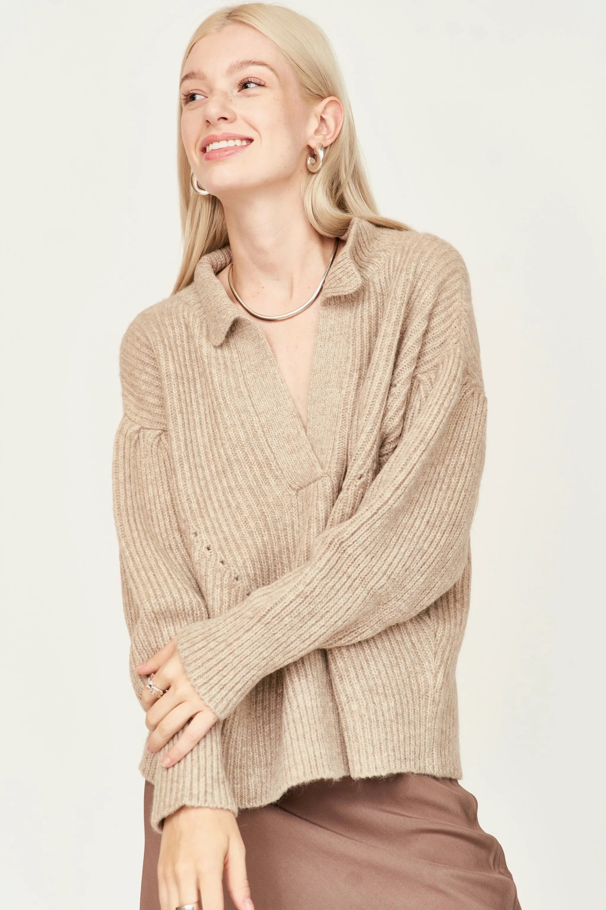 Jackson Sweater in Camel sold by Mirth product image thumbnail 4