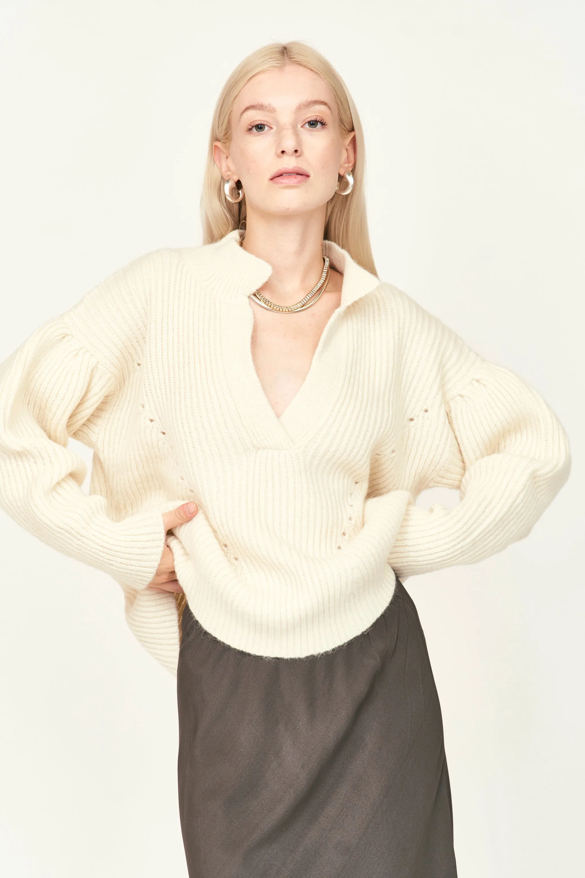 Jackson Sweater in Ivory sold by Mirth product image thumbnail 2