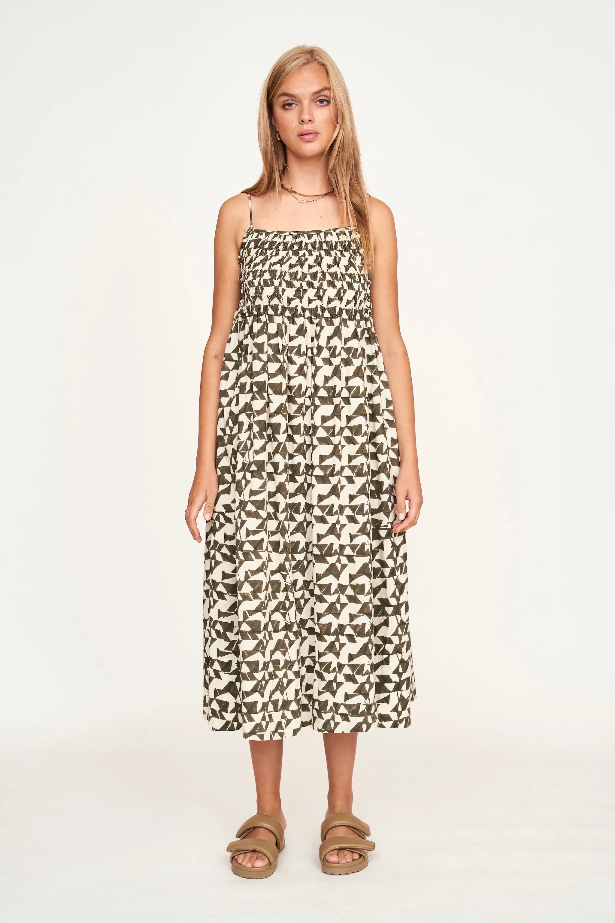 Janeiro Dress in Seaglass in Branch sold by Mirth