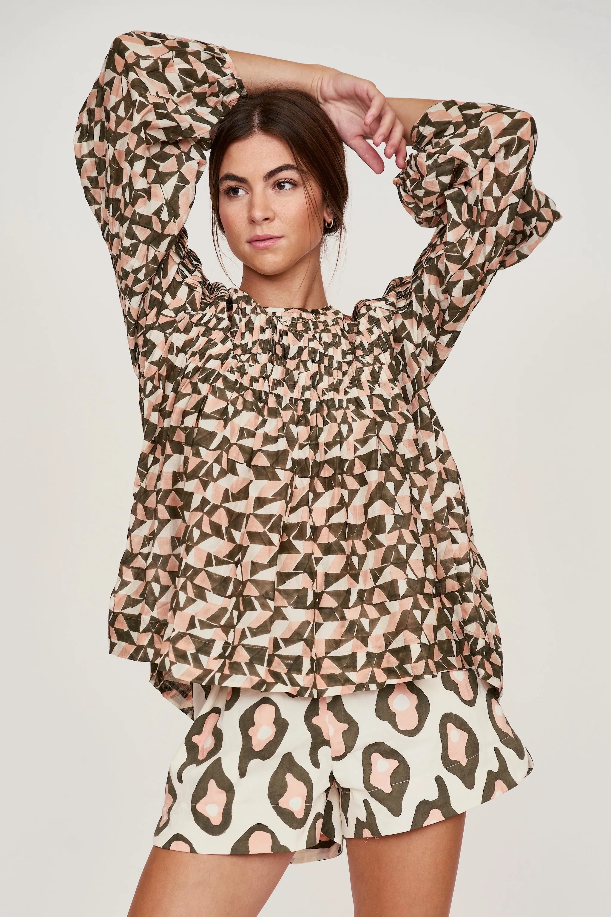 Kerala Blouse in Seaglass in Rosewood sold by Mirth product image thumbnail 4