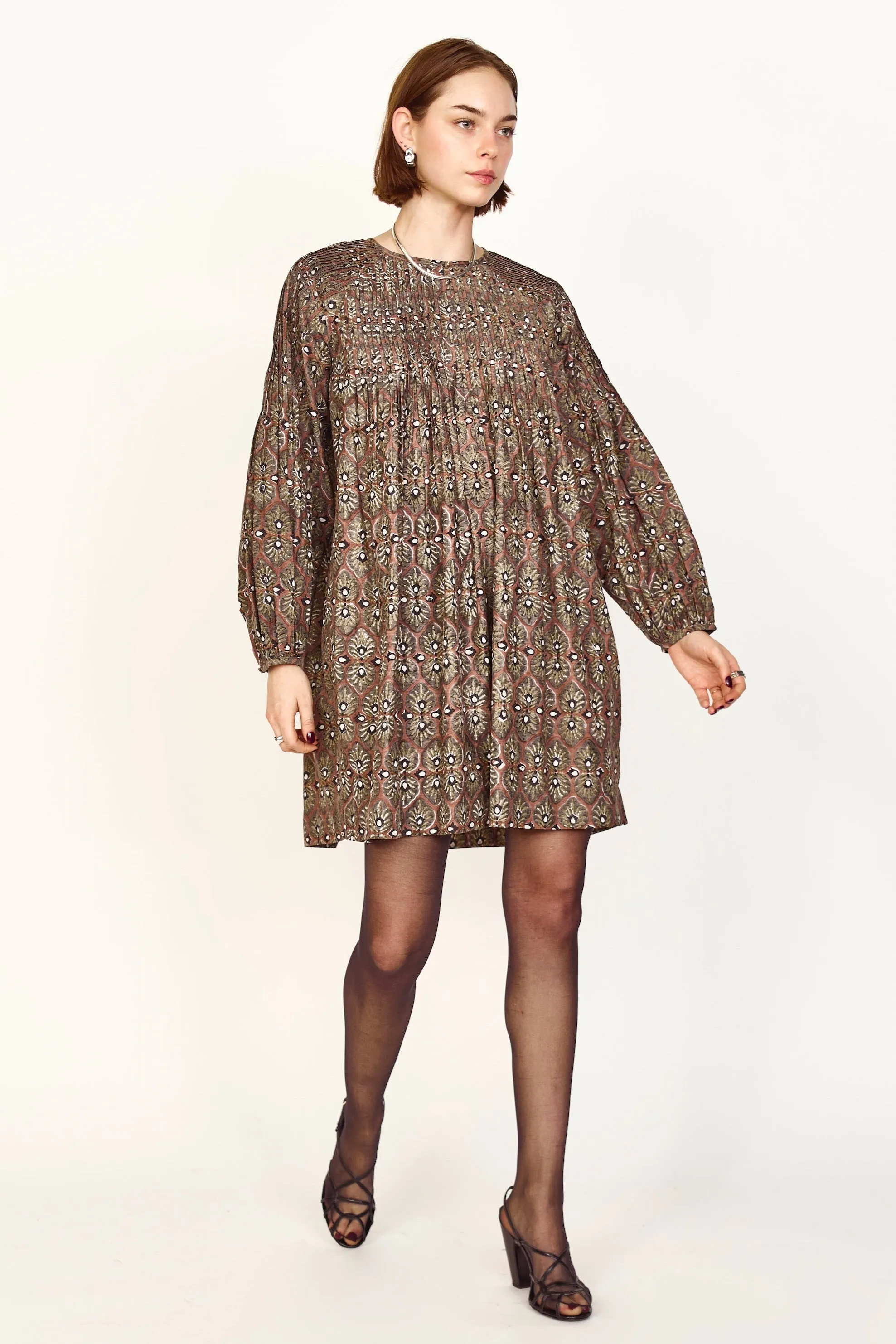 Kerala Dress in Chestnut Shisha sold by Mirth